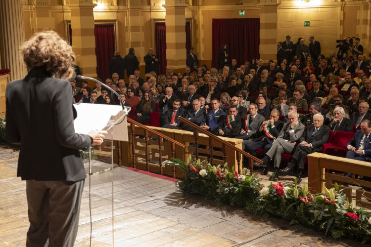 Il Presidente Sergio Mattarella in occasione della cerimonia d’inaugurazione dell’anno accademico 2023/2024 dell’Università degli Studi del Piemonte Orientale  
