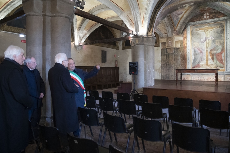 Il Presidente Sergio Mattarella al Salone Dugentesco di Vercelli  
