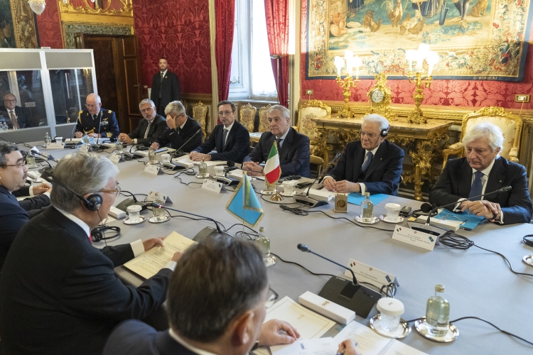 Il Presidente Sergio Mattarella con Kassym-Jomart Tokayev,Presidente della Repubblica del Kazakhstan,in visita ufficiale 
