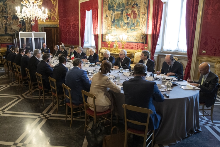 Il Presidente Sergio Mattarella con Kassym-Jomart Tokayev,Presidente della Repubblica del Kazakhstan,in visita ufficiale 
