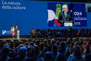 Il Presidente della Repubblica Sergio Mattarella in occasione dell'intervento alla cerimonia d’inaugurazione di Pesaro capitale italiana della cultura 2024