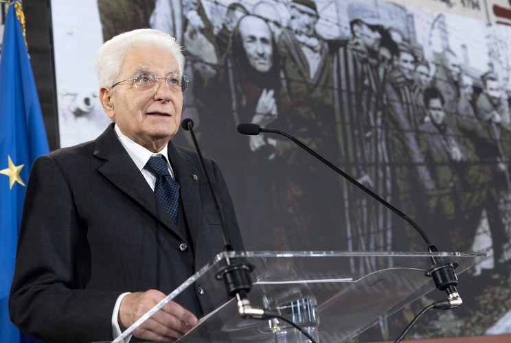 Il Presidente Sergio Mattarella rivolge il suo indirizzo di saluto in occasione della celebrazione del "Giorno della Memoria"