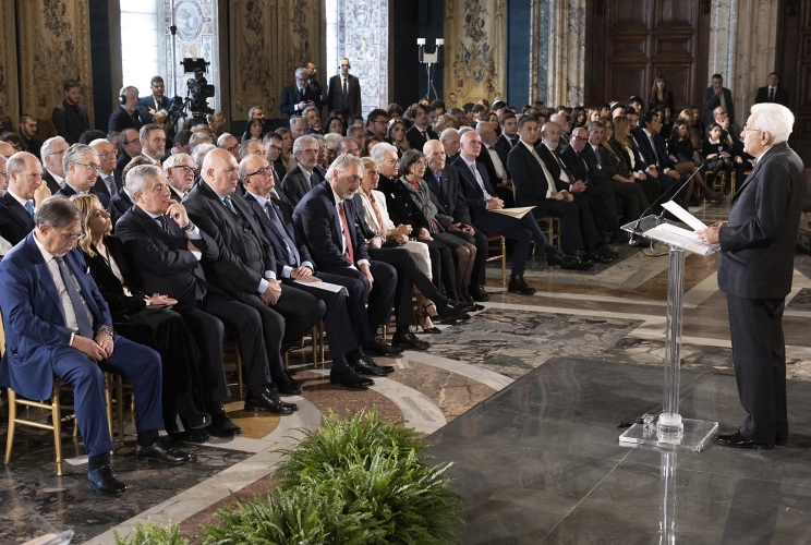 Il Presidente Sergio Mattarella rivolge il suo indirizzo di saluto in occasione della celebrazione del "Giorno della Memoria"