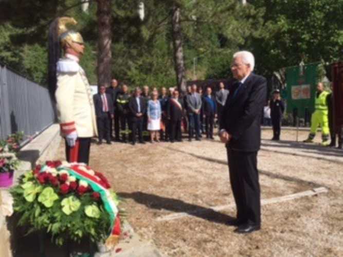 Mattarella a Pescara del Tronto