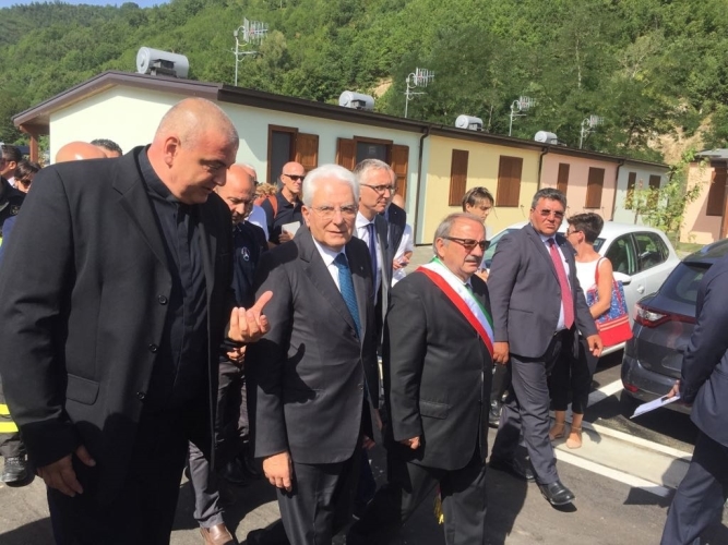 Mattarella a Pescara del Tronto