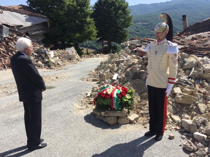 Mattarella ad Accumoli