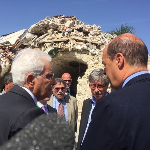  Mattarella ad Accumoli