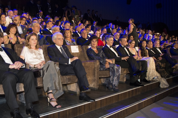 Il Presidente Sergio Mattarella con la signora Laura