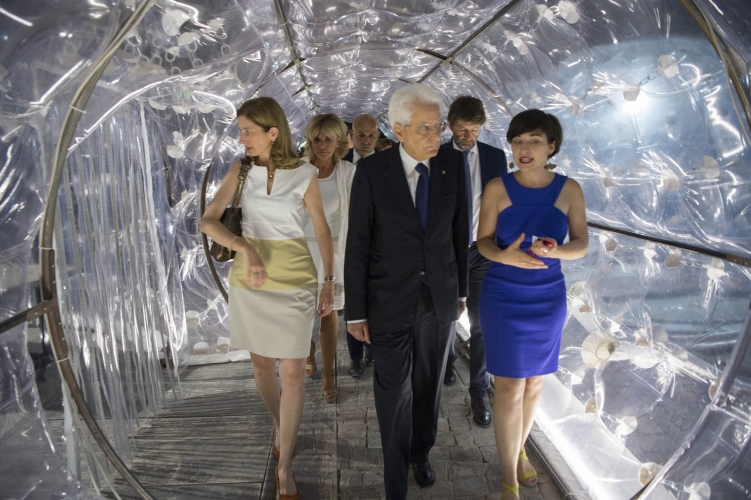 Il Presidente Sergio Mattarella e la signora Laura 