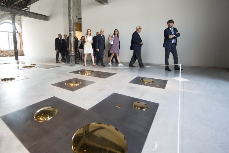 Il Presidente Sergio Mattarella alla 57esima Esposizione Internazionale d'Arte dal titolo "Viva Arte Viva" 