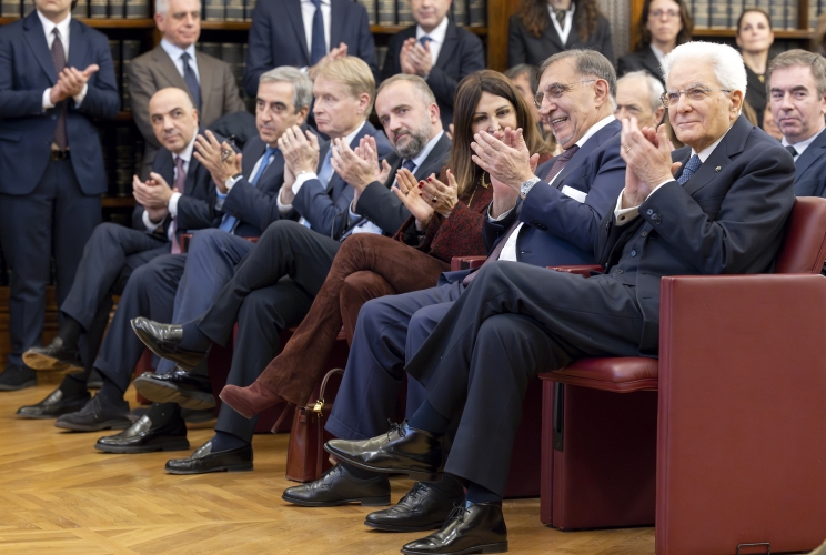 Il Presidente Sergio Mattarella al convegno in memoria dell’On. Giuseppe Tatarella, nel venticinquesimo anniversario della scomparsa