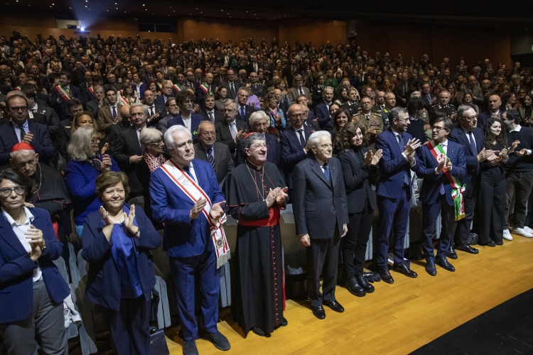 Il Presidente della Repubblica Sergio Mattarella alla cerimonia di inaugurazione dell’Anno Accademico 2023/2024 dell'Università degli Studi di Firenze 
