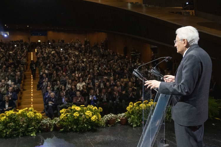Il Presidente della Repubblica Sergio Mattarella alla cerimonia di inaugurazione dell’Anno Accademico 2023/2024 dell'Università degli Studi di Firenze 

