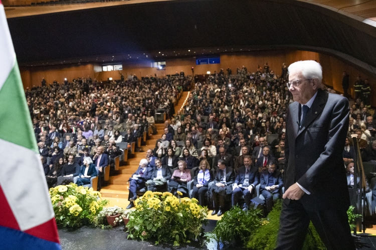 Il Presidente della Repubblica Sergio Mattarella alla cerimonia di inaugurazione dell’Anno Accademico 2023/2024 dell'Università degli Studi di Firenze 
