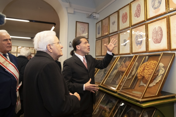 Il Presidente della Repubblica Sergio Mattarella visita il  Museo della Specola di Firenze 
