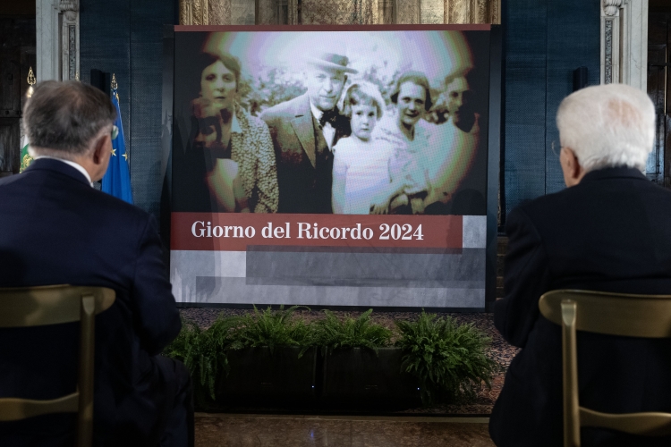 Il Presidente della Repubblica Sergio Mattarella in occasione della celebrazione del “Giorno del Ricordo”
