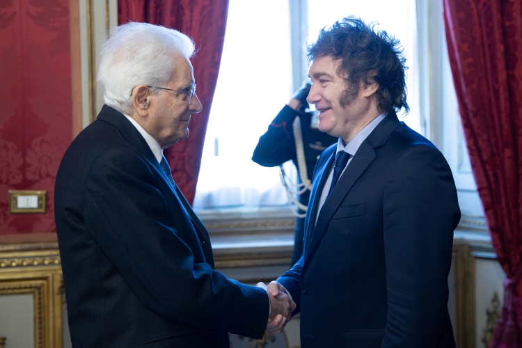 Il Presidente della Repubblica Sergio Mattarella incontra Javier Gerardo Milei, Presidente della Repubblica Argentina

