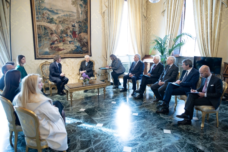 Il Presidente della Repubblica Sergio Mattarella con Javier Gerardo Milei, Presidente della Repubblica Argentina

