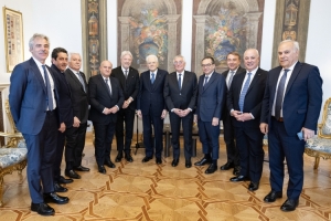 Il Presidente della Repubblica Sergio Mattarella incontra il Presidente e una delegazione di Unioncamere
