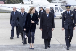 Arrivo del Signor Presidente Mattarella all’aeroporto di Larnaca
