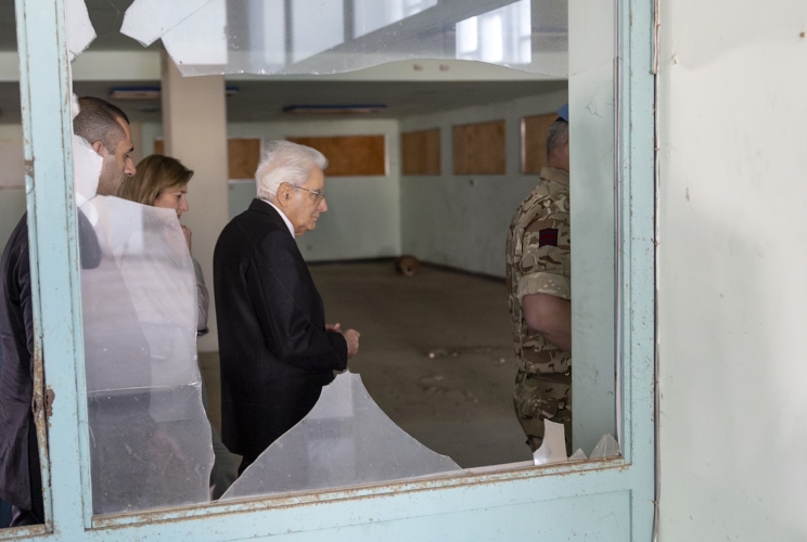  Il Presidente della Repubblica Sergio Mattarella visita il "Vecchio Aeroporto di Nicosia"