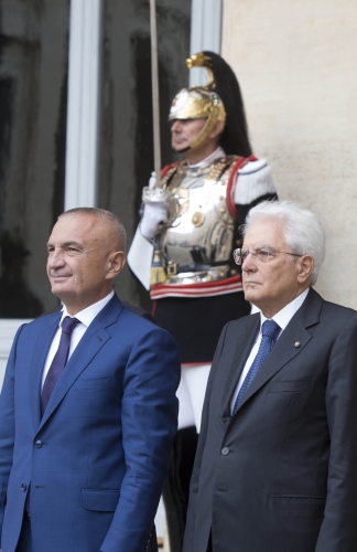 Il Presidente Mattarella con il Presidente della Repubblica di Albania