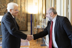 Il Presidente della Repubblica Sergio Mattarella incontra Patrizio Gonnella, Presidente dell'Associazione Antigone
