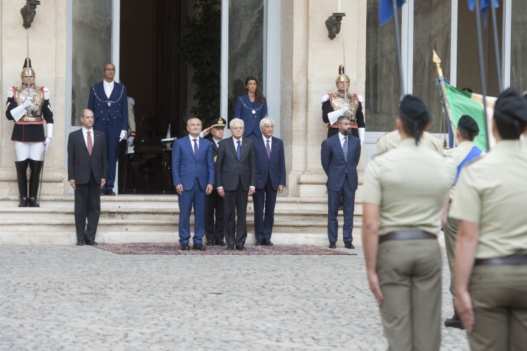 Il Presidente Mattarella con il Presidente della Repubblica di Albania
