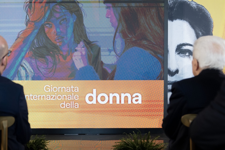 Il Presidente della Repubblica Sergio Mattarella in occasione della celebrazione della “Giornata Internazionale della Donna” 
