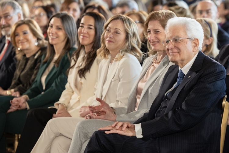 Il Presidente della Repubblica Sergio Mattarella in occasione della celebrazione della “Giornata Internazionale della Donna” 
