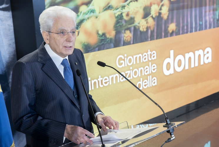 Il Presidente della Repubblica Sergio Mattarella in occasione della celebrazione della “Giornata Internazionale della Donna” 