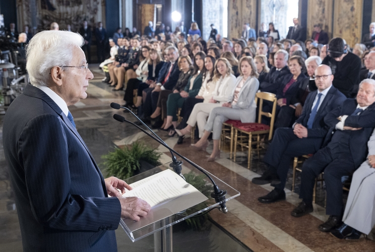 Il Presidente della Repubblica Sergio Mattarella in occasione della celebrazione della “Giornata Internazionale della Donna” 