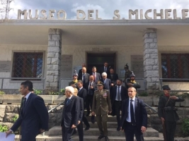 Il Presidente Sergio Mattarella al Museo del San Michele 