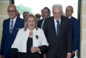 Il Presidente Sergio Mattarella con la Presidente della Repubblica di Malta 