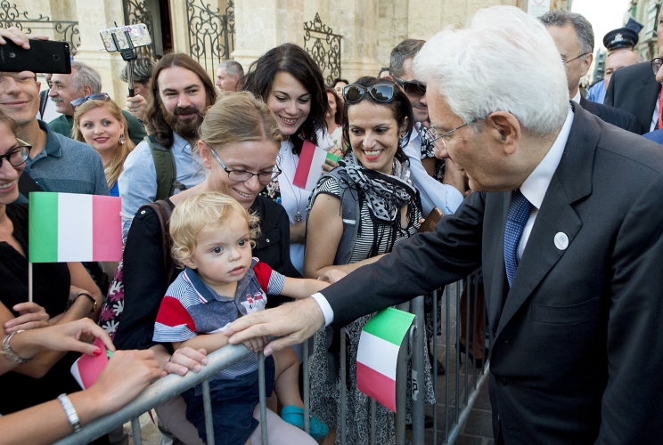 Il Presidente Sergio Mattarella in occasione del Vertice dei Capi di Stato del Gruppo Arraiolos