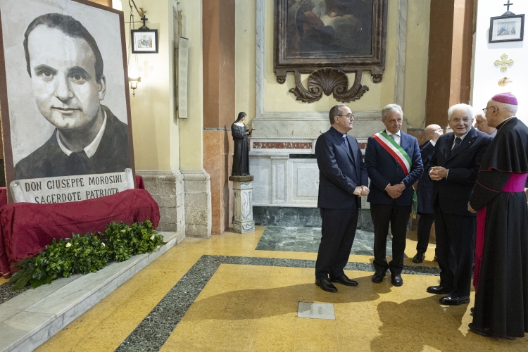 Il Presidente della Repubblica Sergio Mattarella alla Chiesa di Sant’Ippolito a Ferentino
