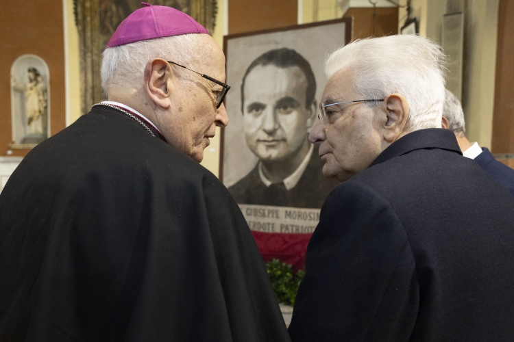Il Presidente della Repubblica Sergio Mattarella alla Chiesa di Sant’Ippolito a Ferentino
