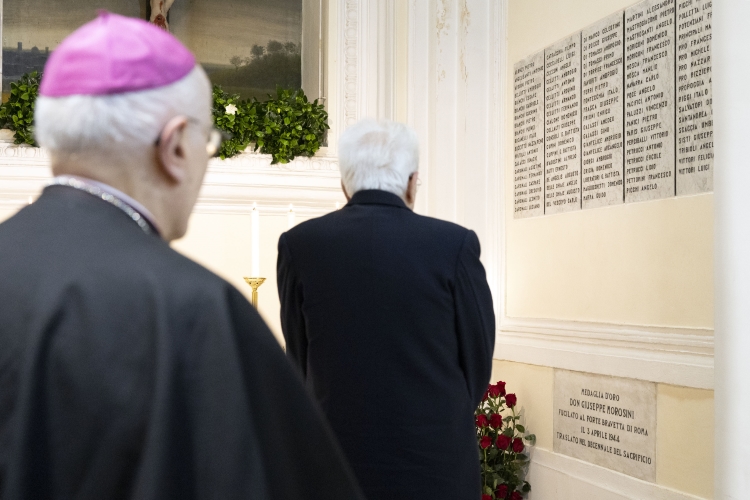 Il Presidente della Repubblica Sergio Mattarella alla Chiesa di Sant’Ippolito a Ferentino
