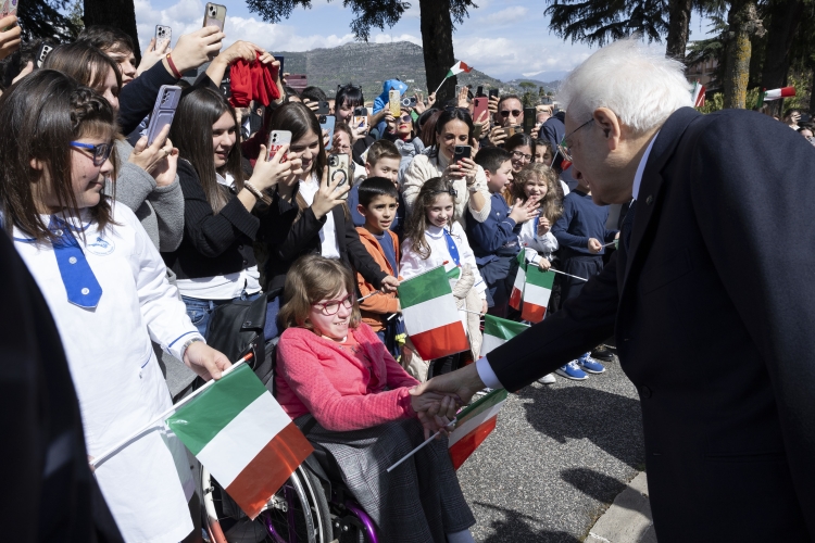 Il Presidente della Repubblica Sergio Mattarella a Ferentino
