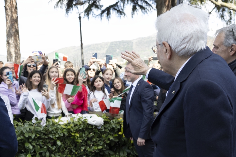 Il Presidente della Repubblica Sergio Mattarella a Ferentino
