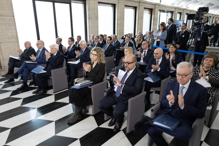Il Presidente della Repubblica Sergio Mattarella in occasione della partecipazione in forma ufficiale, alla Riunione straordinaria della Corte costituzionale sull’attività svolta nell’anno 2023
