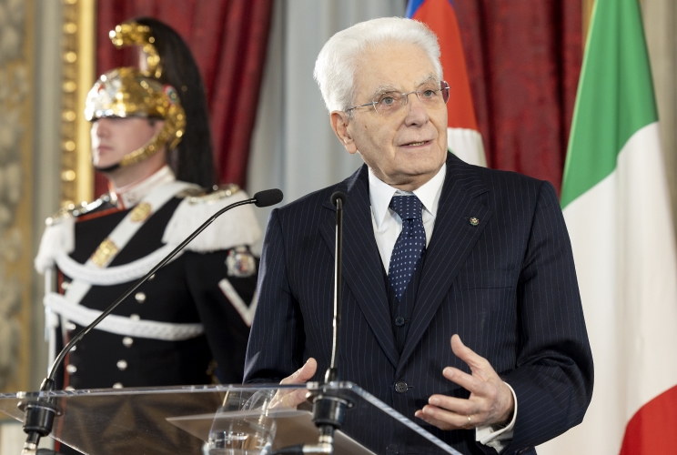 Roma, Il Presidente Sergio Mattarella nel corso dell'incontro con i nuovi insigniti dell’Ordine al Merito della Repubblica Italiana conferite “motu proprio” a cittadini distintisi per atti di eroismo e impegno civile, oggi 20 marzo 2024
(Foto di Paolo Giandotti - Ufficio per la Stampa e la Comunicazione della Presidenza della Repubblica)