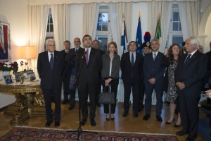 Il Presidente Sergio Mattarella nella Residenza dell'Ambasciatore d'Italia a Helsinki 