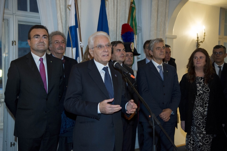 Il Presidente Sergio Mattarella nella Residenza dell'Ambasciatore d'Italia a Helsinki