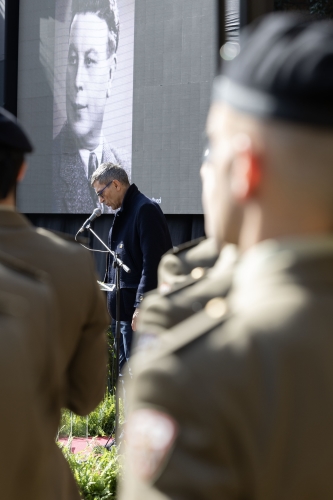 Il Presidente della Repubblica Sergio Mattarella in occasione della cerimonia commemorativa del 80° anniversario dell'eccidio delle Fosse Ardeatine
