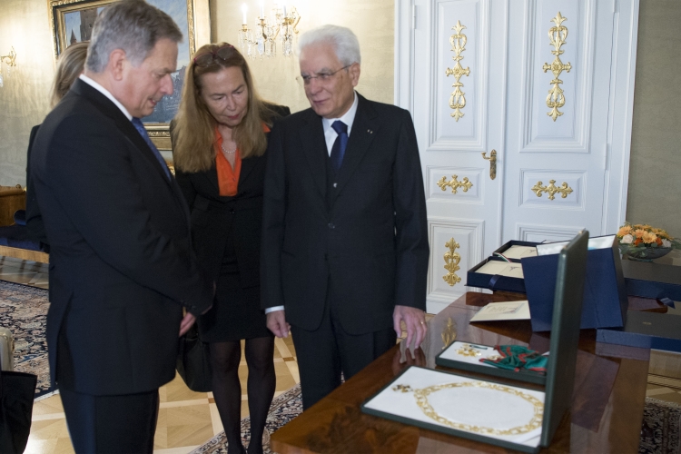 Il Presidente Sergio Mattarella e il Presidente della Repubblica di Finlandia 