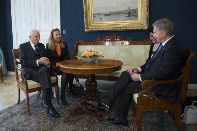 Il Presidente Sergio Mattarella e il Presidente della Repubblica di Finlandia 