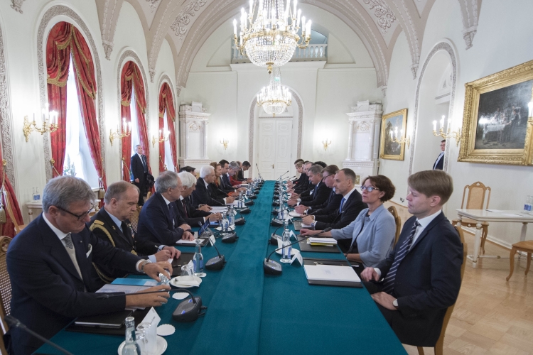 Il Presidente Sergio Mattarella e il Presidente della Repubblica di Finlandia 