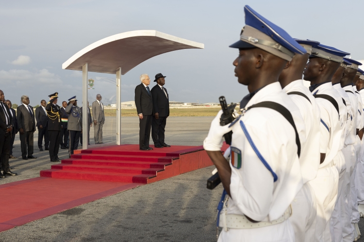 Il Presidente della Repubblica Sergio Mattarella con Alassane Ouattara,Presidente della Repubblica della Costa d’Avorio,in occasione della visita Ufficiale
