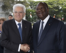 Il Presidente della Repubblica Sergio Mattarella, a Palazzo Presidenziale, con Alassane Ouattara, Presidente della Repubblica della Costa d’Avorio,in occasione della visita Ufficiale

